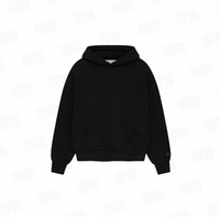25 Model Fear Of God Essentials Back Big Logo Oversized Hoodie, Heavyweight Fleece Pullover Hooded Sweatshirt