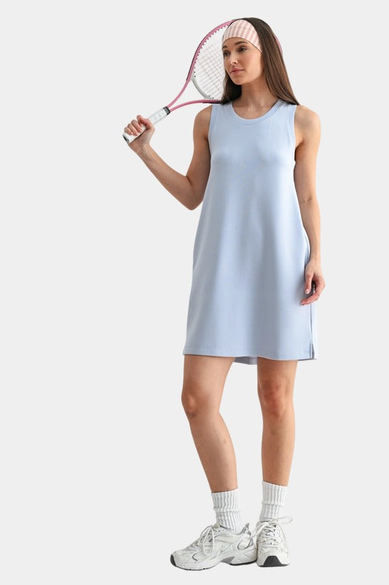 cupro Modal scuba sand wash dress