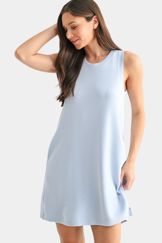 cupro Modal scuba sand wash dress